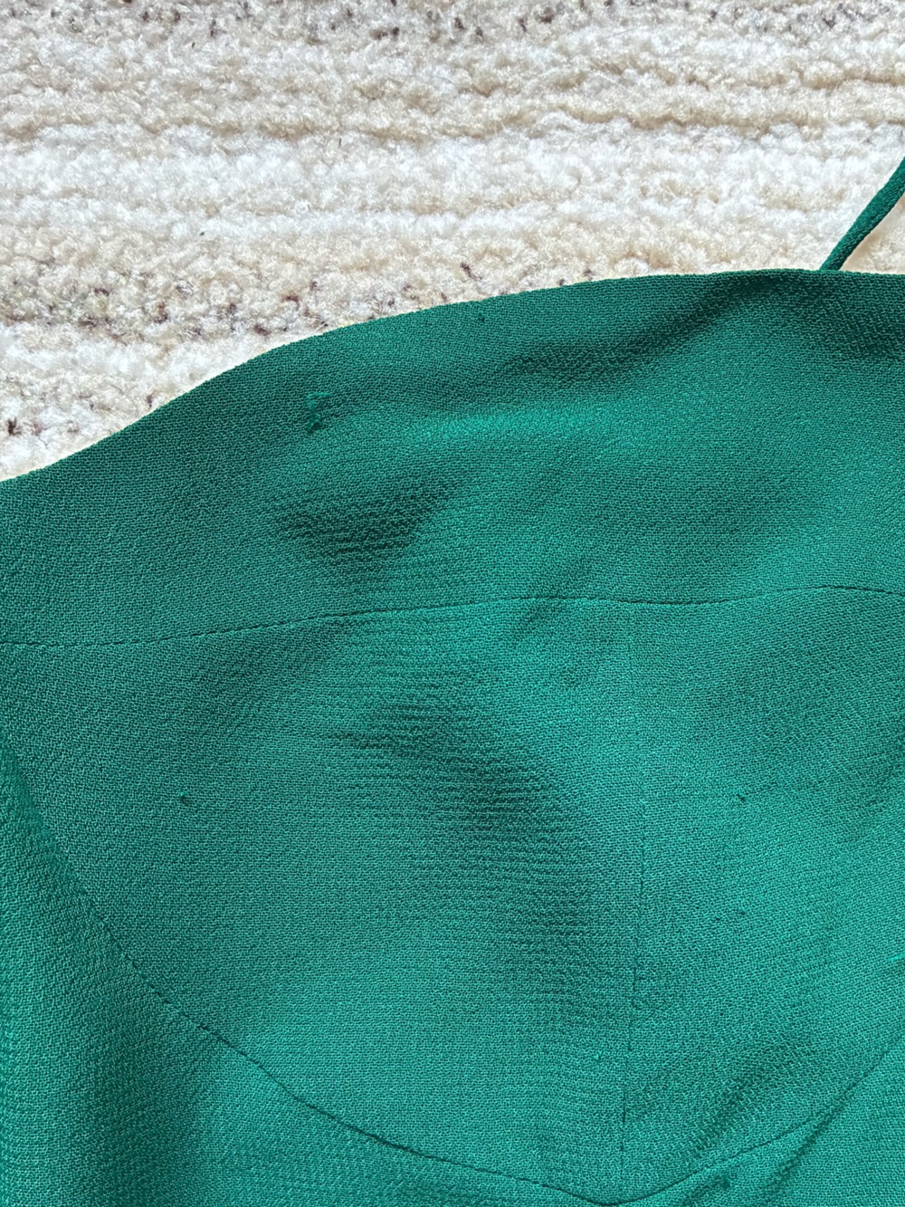 Juliette Emerald Green Spaghetti Strap Midi Dress - Picture 7 of 7